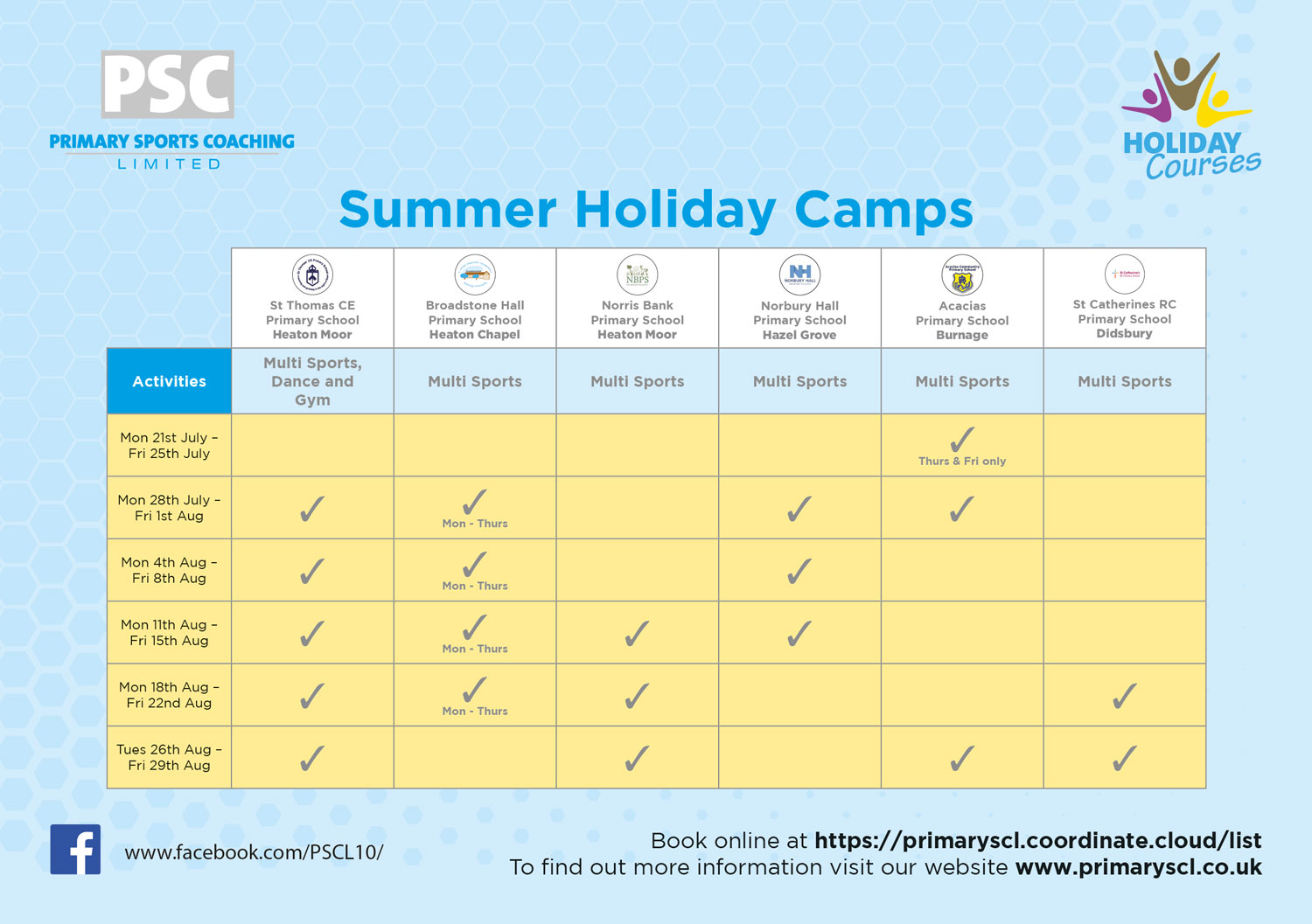 Summer Calendar 2025